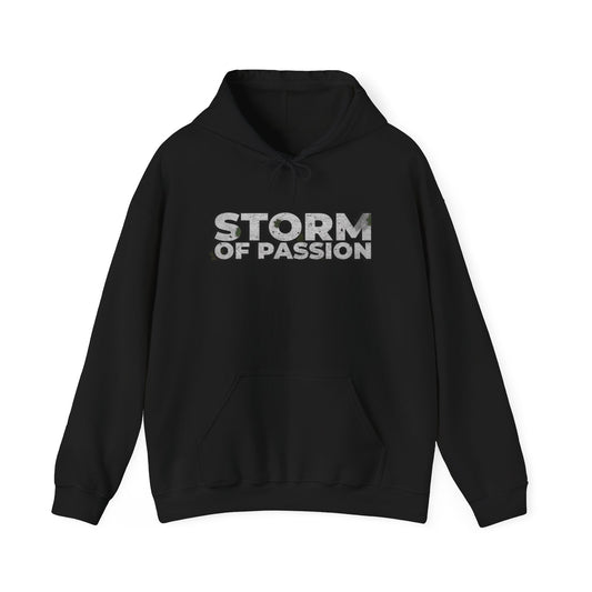 Storm of Passion Hoodie — Graphic Text Pullover for Storm of Passion fans