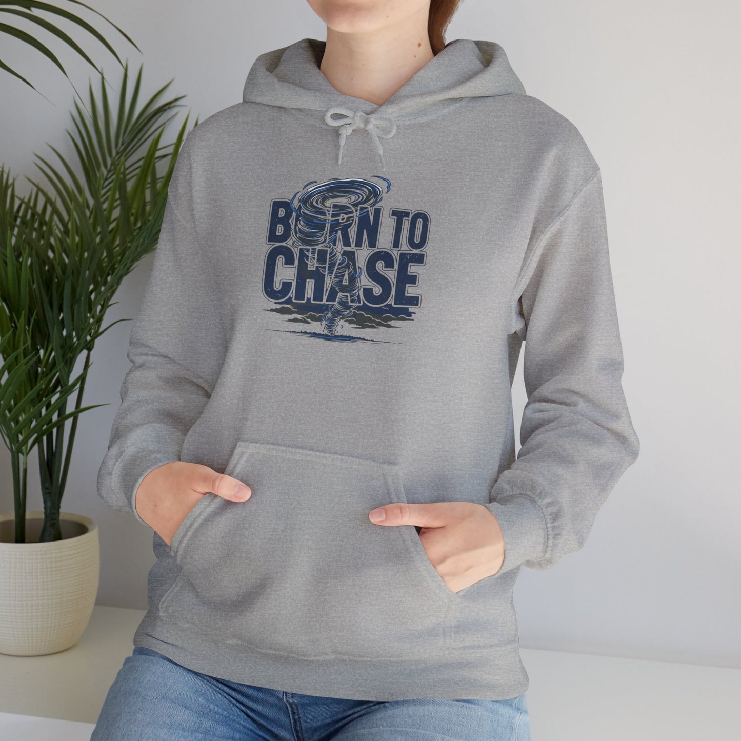 Hoodie — "Born to Chase" Storm Chaser Graphic Pullover