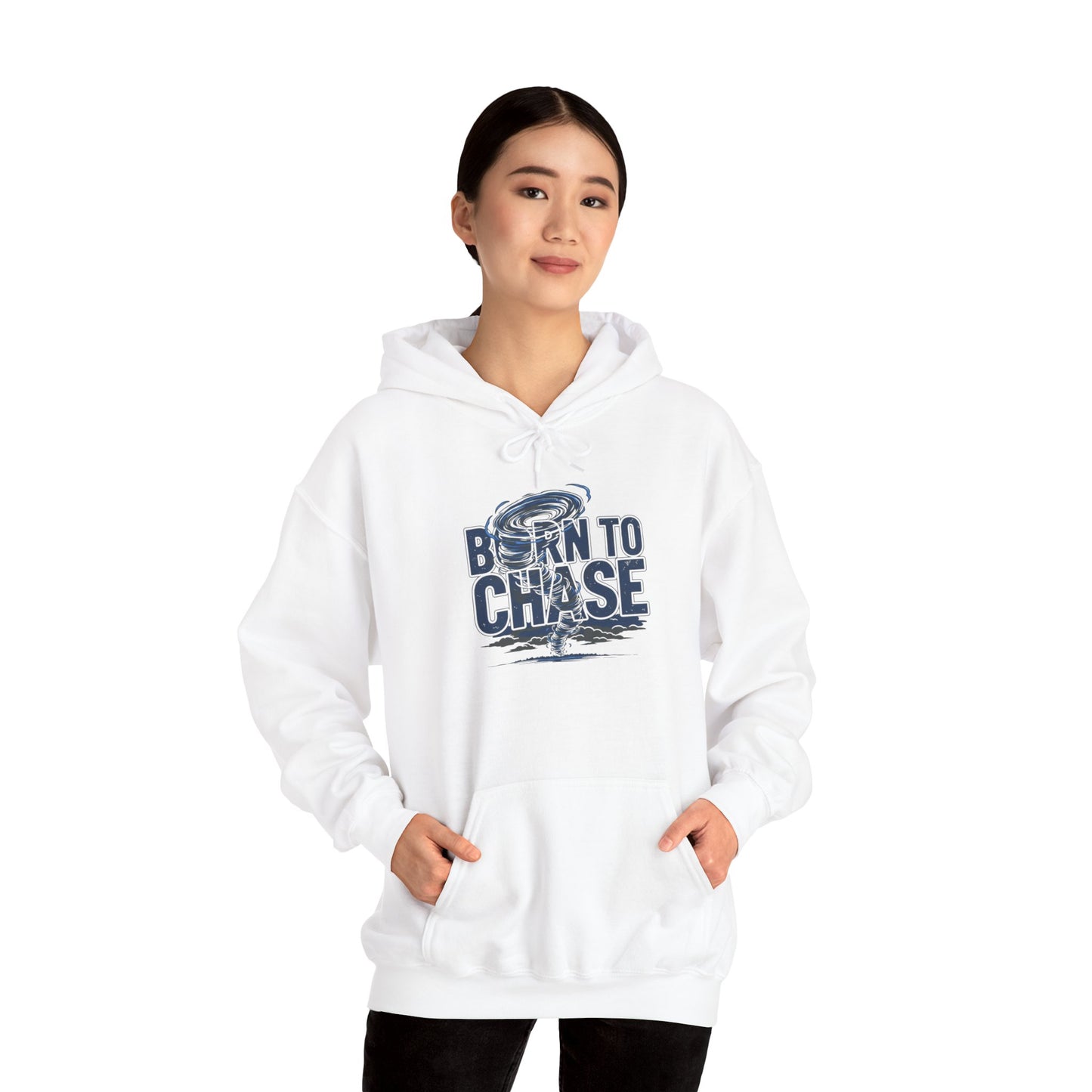 Hoodie — "Born to Chase" Storm Chaser Graphic Pullover