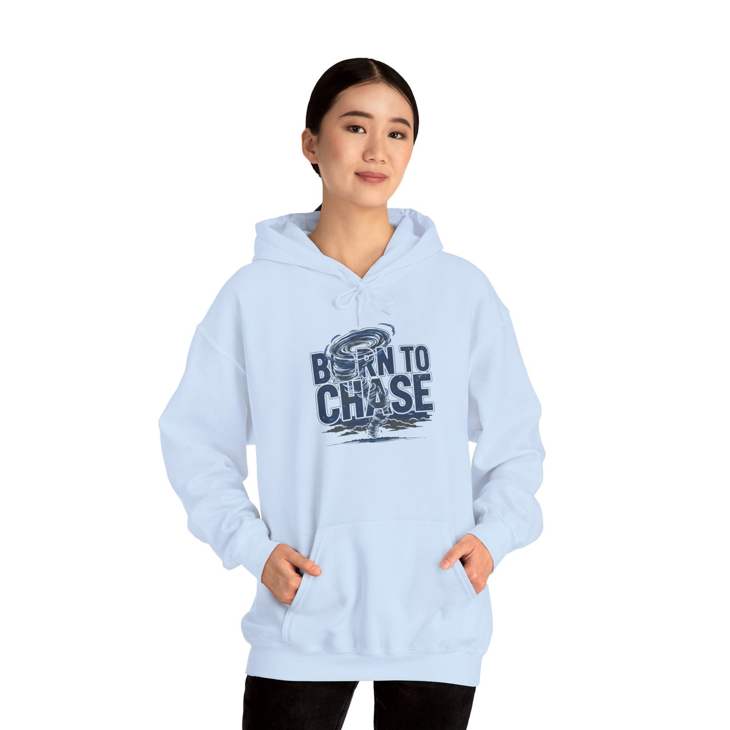 Hoodie — "Born to Chase" Storm Chaser Graphic Pullover