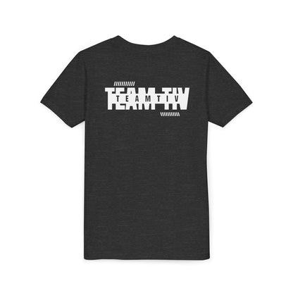Youth Tee - 'STORM OF PASSION' Small Chest Graphic Kids Shirt