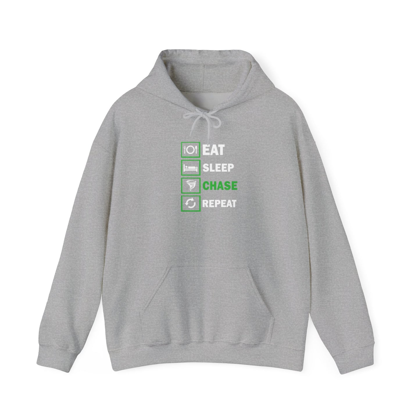 Hoodie — Eat Sleep Chase Repeat Storm Chasing Hoodie