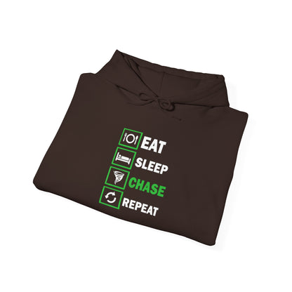 Hoodie — Eat Sleep Chase Repeat Storm Chasing Hoodie