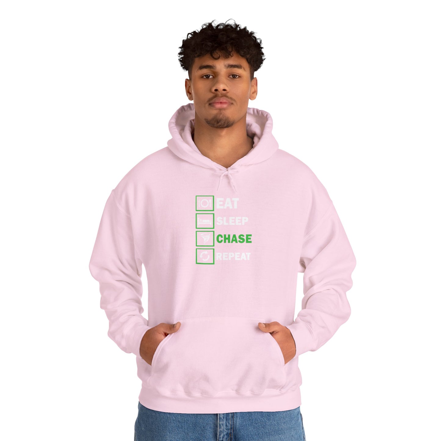 Hoodie — Eat Sleep Chase Repeat Storm Chasing Hoodie