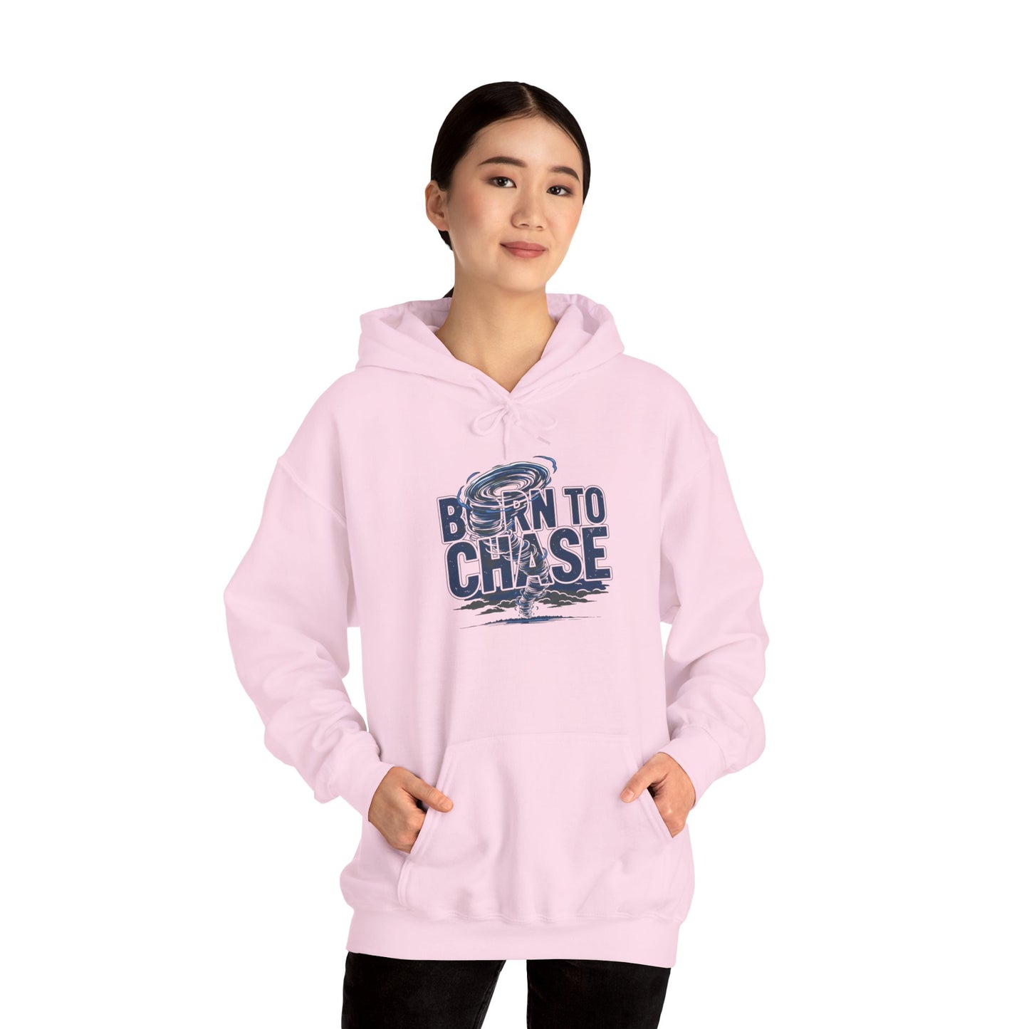 Hoodie — "Born to Chase" Storm Chaser Graphic Pullover