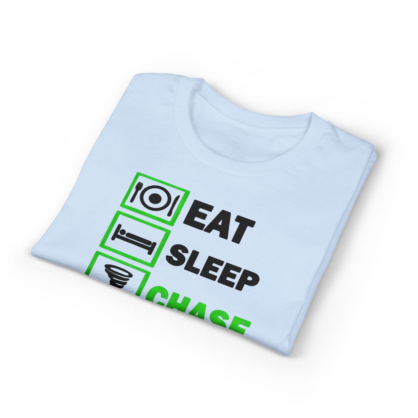 Eat Sleep Chase Repeat Graphic Tee (Storm Chasing Lifestyle)