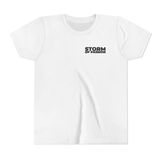 Youth Tee — "Storm of Passion" Front & "Team TW" Back Graphic