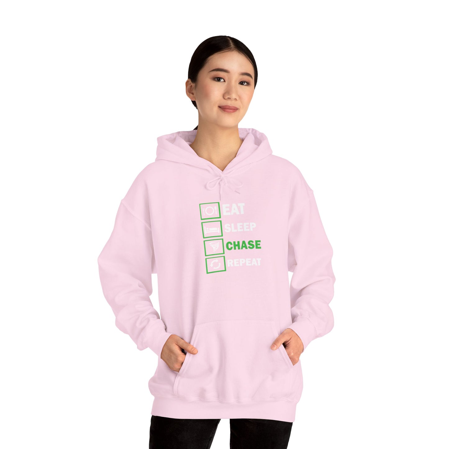 Hoodie — Eat Sleep Chase Repeat Storm Chasing Hoodie