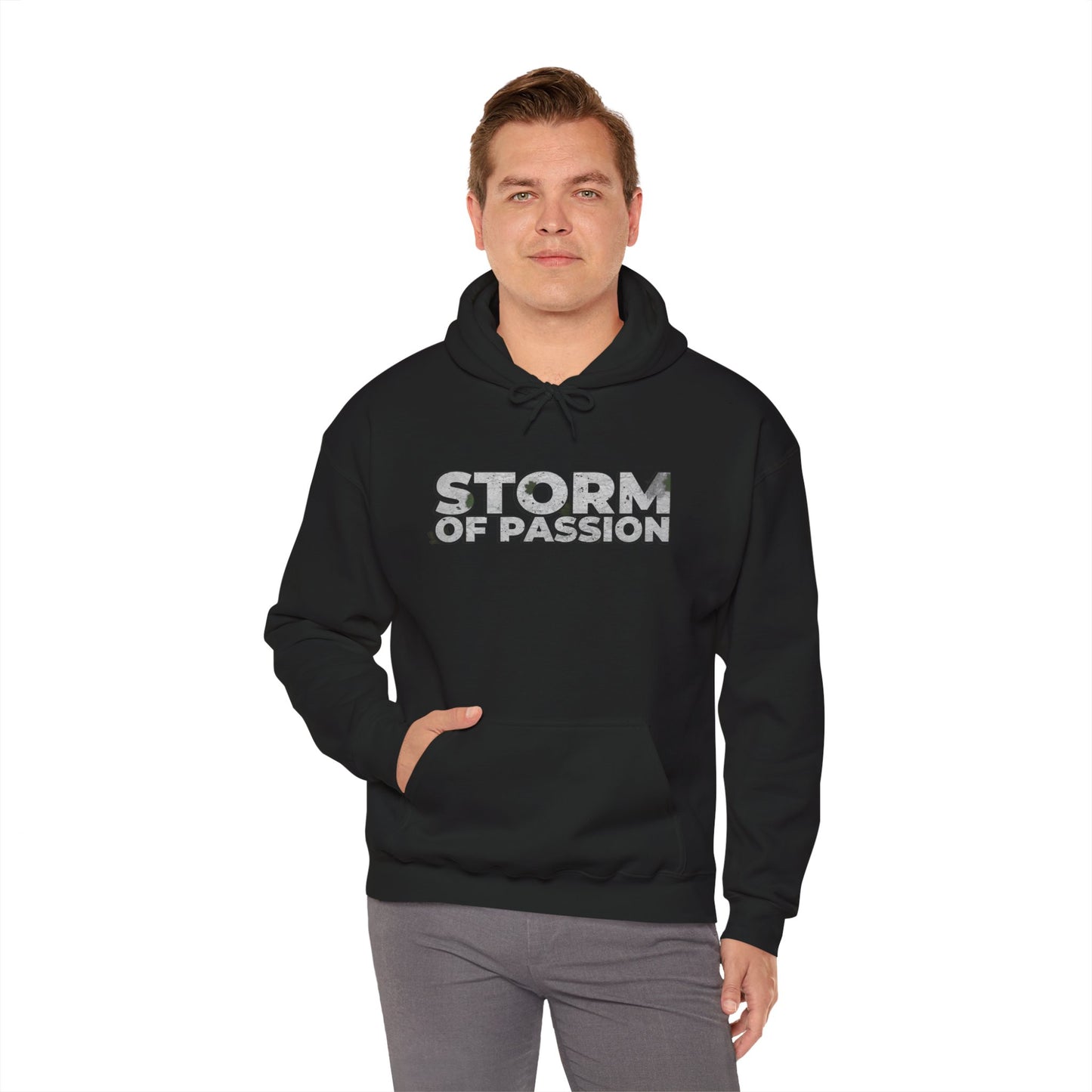 Storm of Passion Hoodie — Graphic Text Pullover for Storm of Passion fans