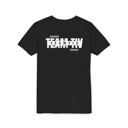 Youth Tee - 'STORM OF PASSION' Small Chest Graphic Kids Shirt