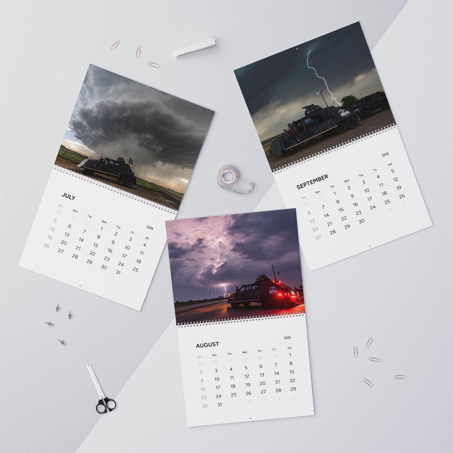 2026 Tornado Intercept Vehicle 2 Calendar