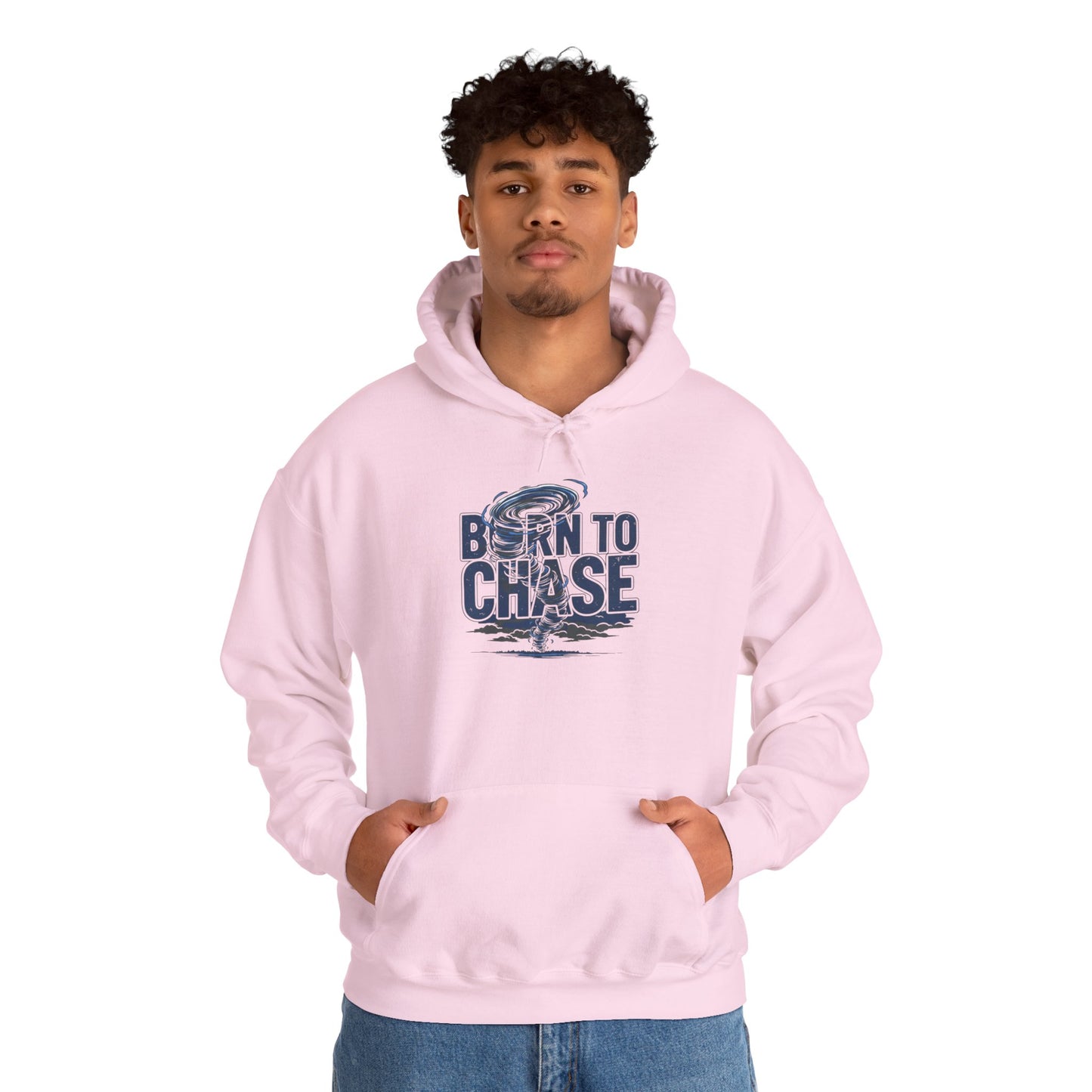 Hoodie — "Born to Chase" Storm Chaser Graphic Pullover