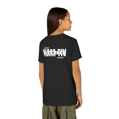 Youth Tee - 'STORM OF PASSION' Small Chest Graphic Kids Shirt