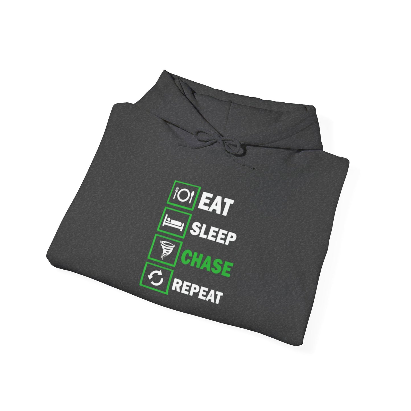 Hoodie — Eat Sleep Chase Repeat Storm Chasing Hoodie