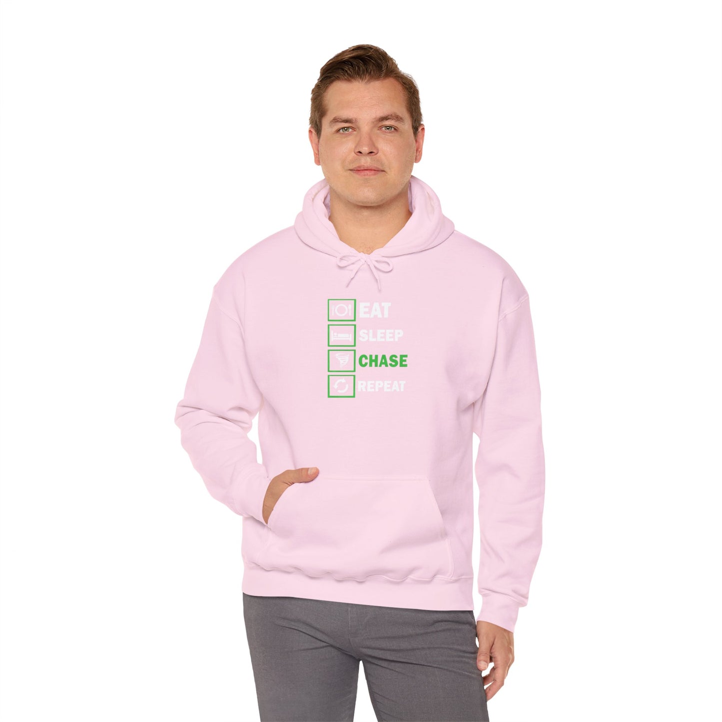 Hoodie — Eat Sleep Chase Repeat Storm Chasing Hoodie