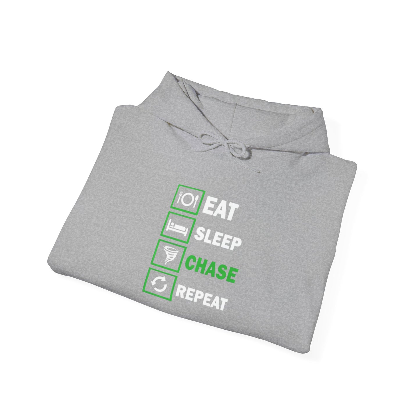 Hoodie — Eat Sleep Chase Repeat Storm Chasing Hoodie