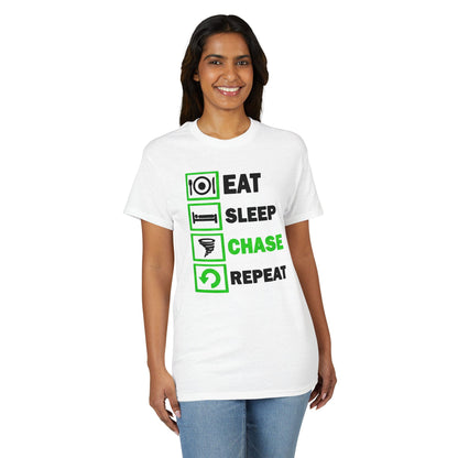 Eat Sleep Chase Repeat Graphic Tee (Storm Chasing Lifestyle)